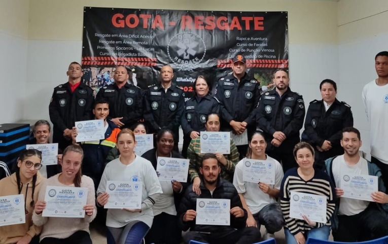 Funcionários da Saúde concluem curso de Resgate e Salvamento